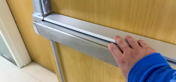 Installing a Push Bar on a Door Burton